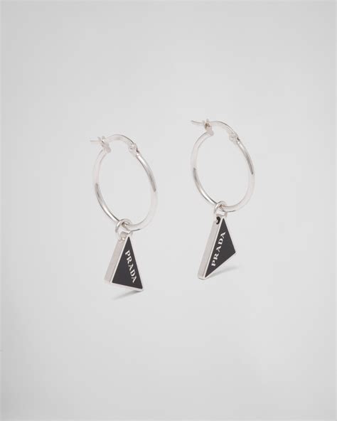 prada plex earrings|Prada symbole drop earrings.